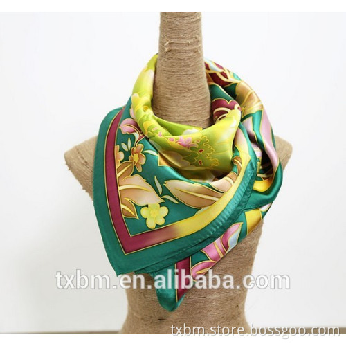 Fashion high-quality women 100% silk scarf big square 110*110cm